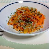 緑黄色野菜と、ちりめんじゃこの和え物